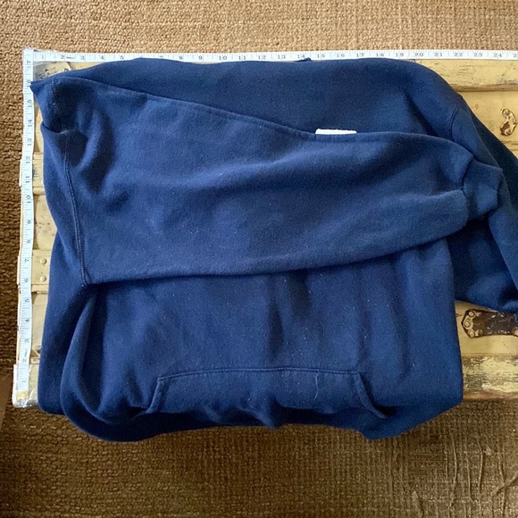 ASA ALPHA SIGMA ALPHA SORORITY GREEK LETTERS STRETCH NAVY HOODIE SWEATSHIRT - Picture 14 of 15